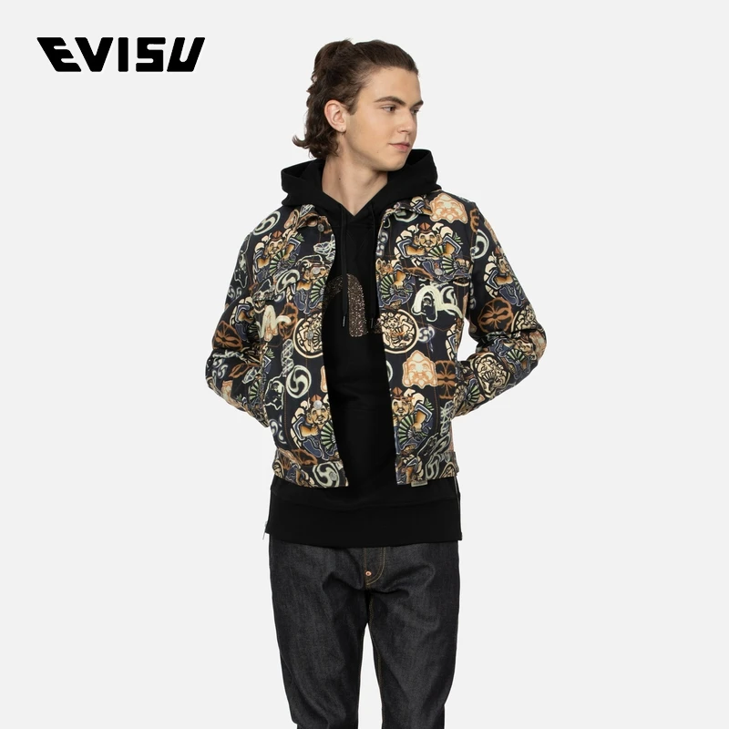 EVISU2024秋季满地佛头家花夹克2EAHTM4JK7004XXSN
