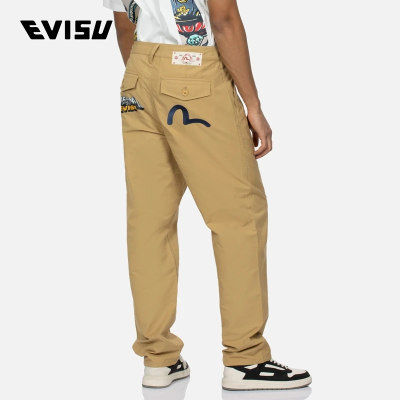 EVISU 2024春季 男士海鸥刺绣休闲裤舒适潮2ESHTM4PT1028RXCP