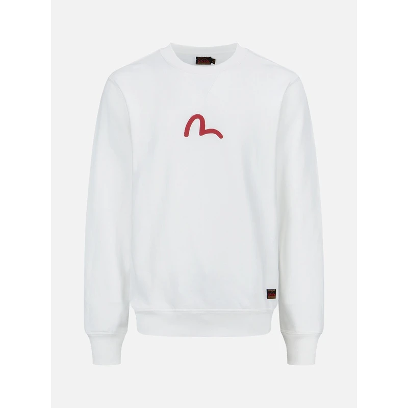 EVISU男士新款休闲潮流小海鸥印花圆领宽松卫衣2EABSM1SW321XXCT