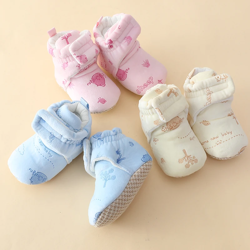 婴儿鞋子软底宝宝步前鞋3到6个月春秋款鞋子布底不掉鞋男女新生儿