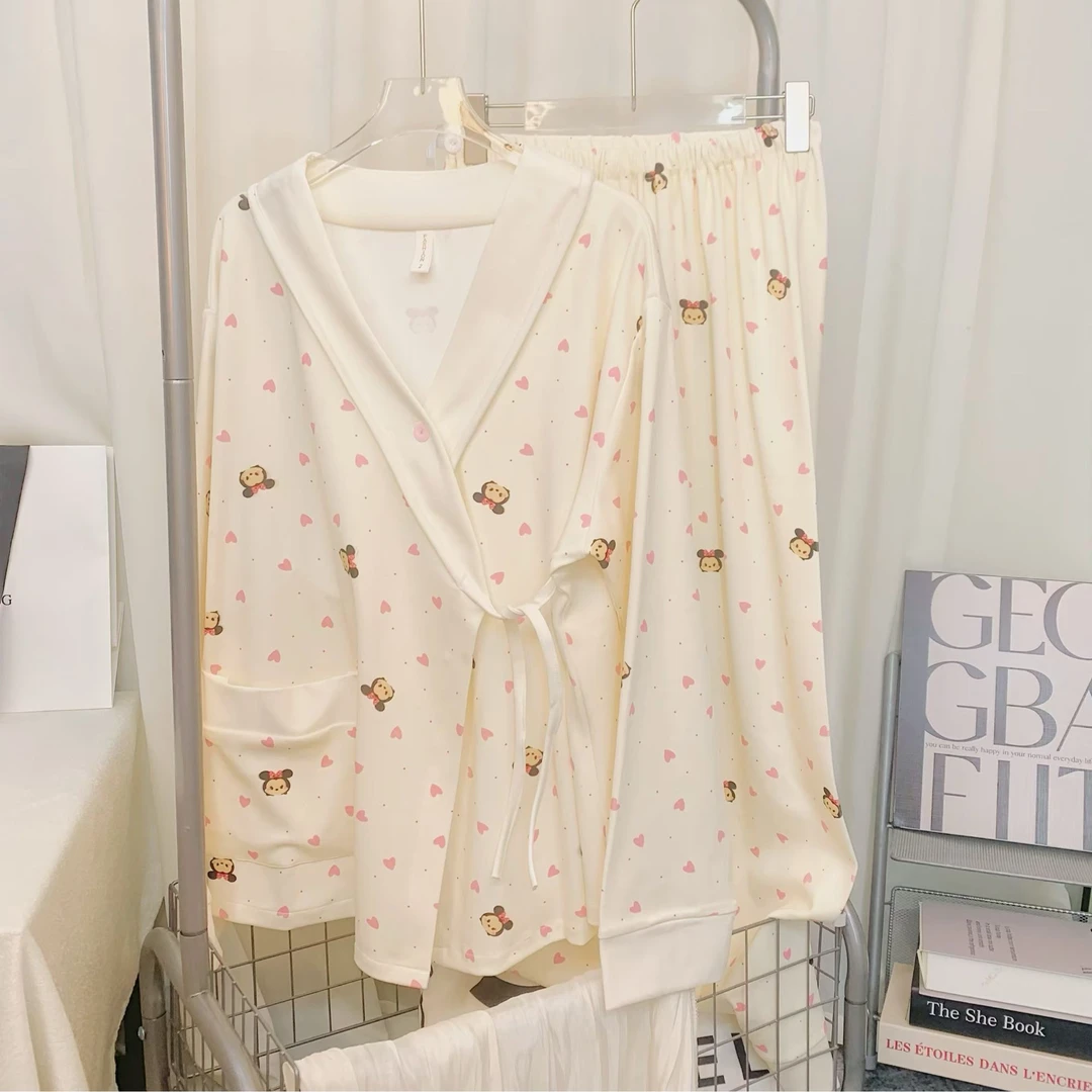 【云感棉】春夏长袖款产后月子服气质产妇家居服怀孕期孕妇哺乳衣