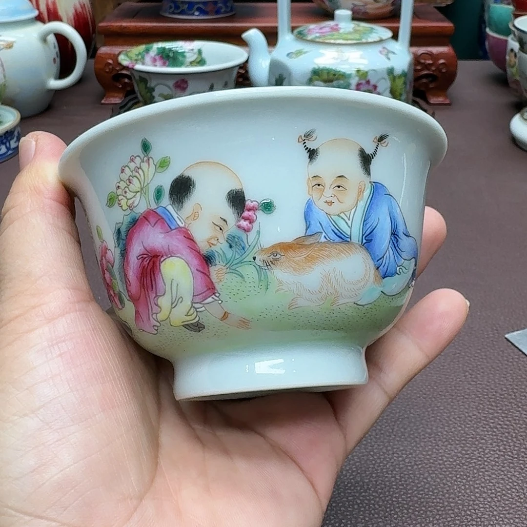 瓷片景德镇仿古手工制作精品展示