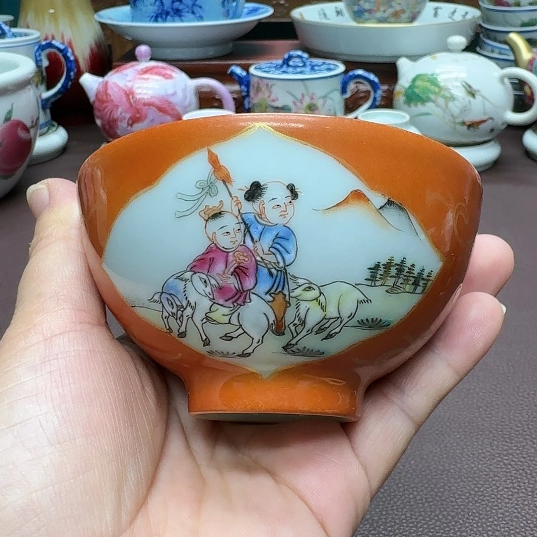 瓷片景德镇仿古手工制作精品展示