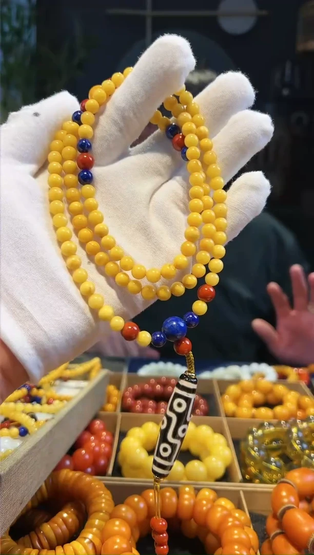 【闪购商品】蜜蜡手串未镶嵌6+108