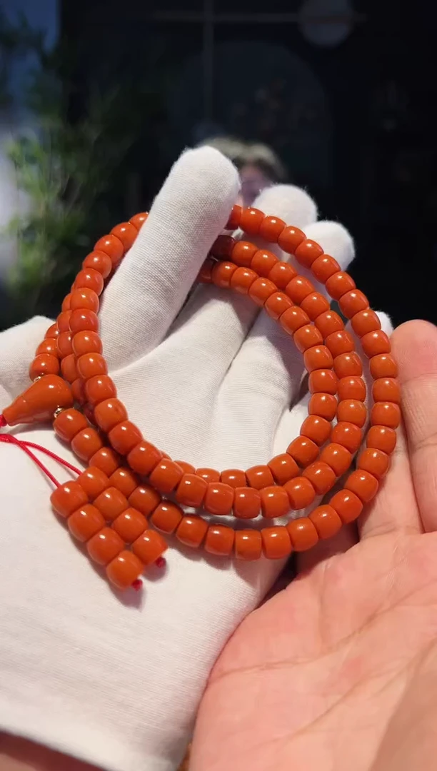【闪购商品】南红玛瑙手串未镶嵌8+柿子黄108