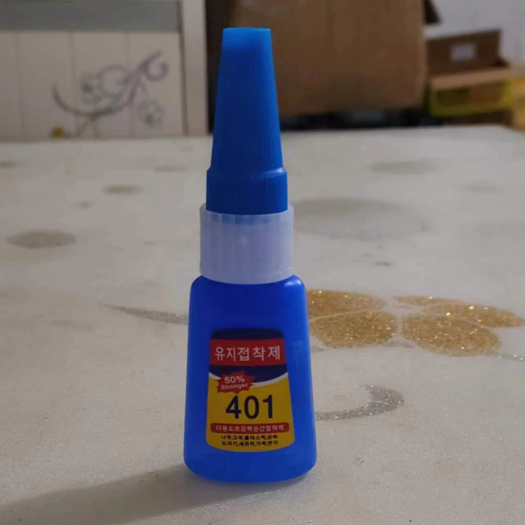 强力快干401胶水修鞋胶水美甲diy饰品粘钻金属塑料软性胶