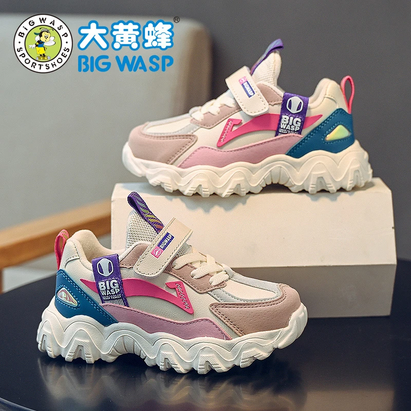 大黄蜂童鞋女童休闲鞋冬季棉鞋加绒保暖儿童运动鞋时尚百搭老爹鞋