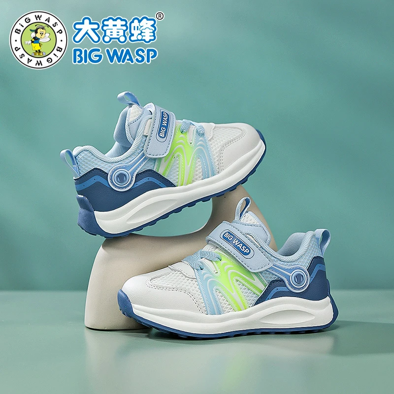 大黄蜂学步鞋男女童春季宝宝鞋网面透气婴幼儿机能鞋D302413867W