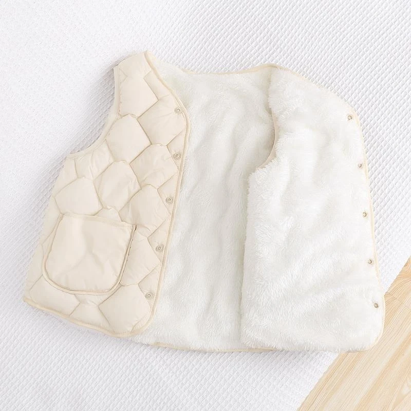 新款儿童棉马甲男女童棉背心中大童学生加厚坎肩宝宝内胆秋冬