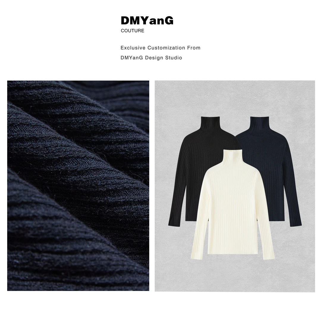 DMYanG/“大弹力”软糯雪绒抗起球高领打底针织衫DMY1499