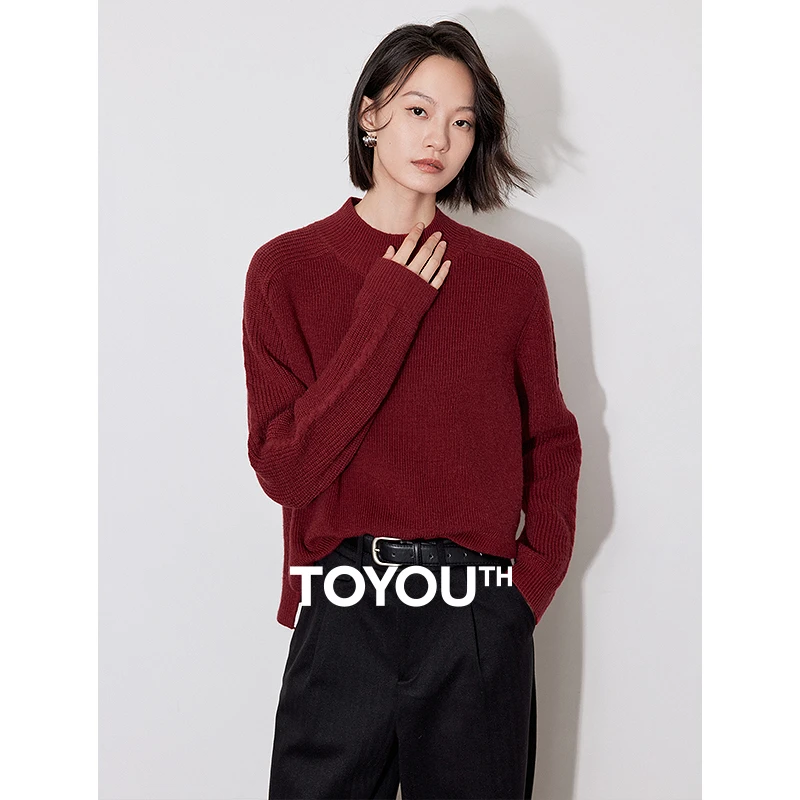 【双11返场】初语秋冬针织衫2024冬季新款前短后长保暖毛衣