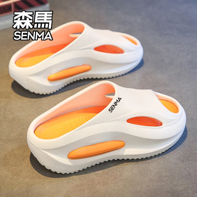 SENMA/森马拖鞋女夏季外穿2025新款防滑踩屎感一字拖运动沙滩凉拖