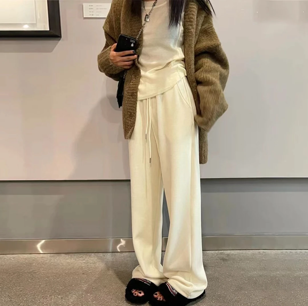 【小芳清货】高个子垂坠感阔腿裤加长170高个子拖地裤休闲遛弯裤