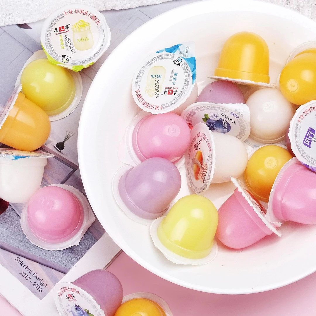 乳酸果冻五装休闲食品零食大礼包小孩零食