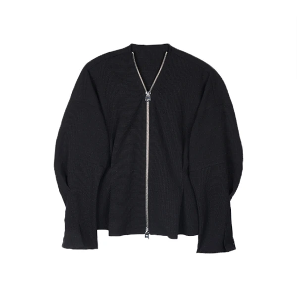 圣迪奥秋冬酷飒春季黑色时尚设计师气质通勤百搭女装短S231Z2226