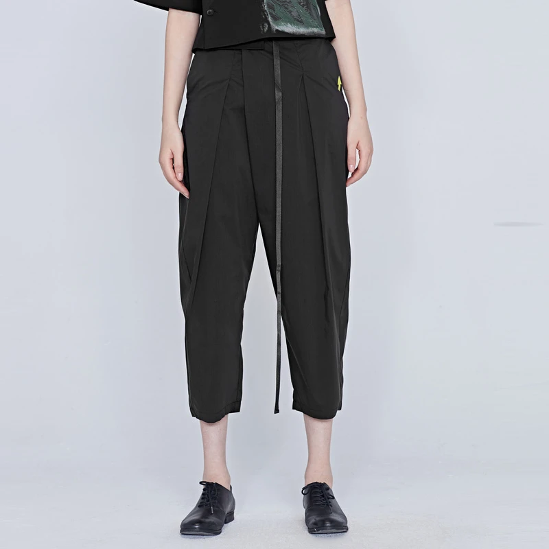 S·DEER圣迪奥女装时尚休闲个性百搭宽松印花搭片萝卜裤S20280838