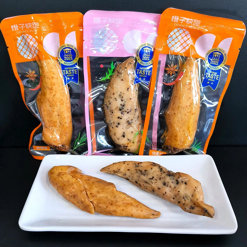 橙子快跑鸡胸肉原型鸡胸肉开袋即食健身代餐低脂食品零食小包装