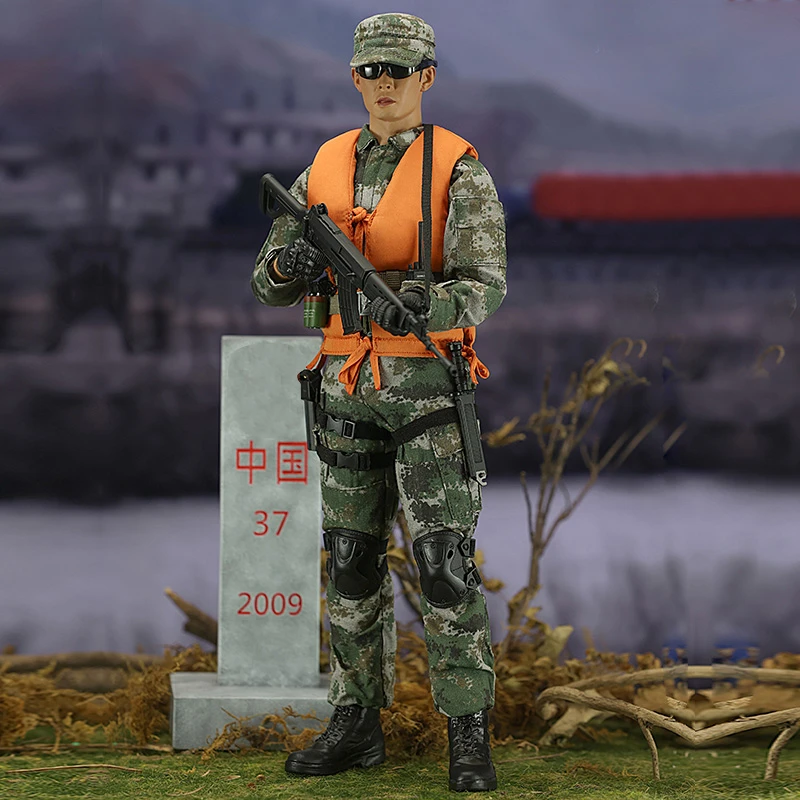 JEU1/6中国兵人手办模型PLA边陲铁卫可动人偶退伍纪念品JY23007