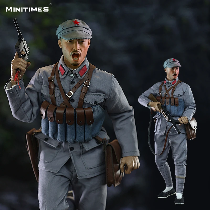现货Minitimes 1/6手办兵人关节可动军事模型M038 工农红军 2.0版