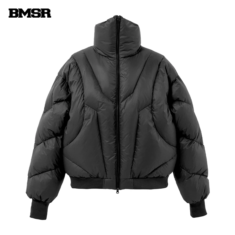 【子豪专属】BENMYSHOWER冬国潮高领短款羽绒服男女异形绗线外套