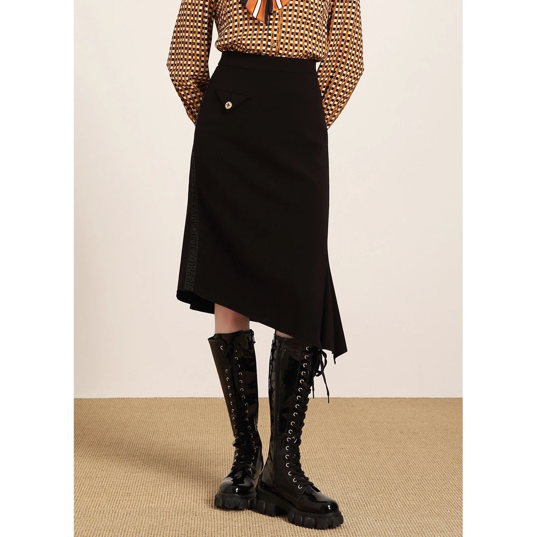 JETEZO显瘦不规则鱼尾裙BA1AB033C1