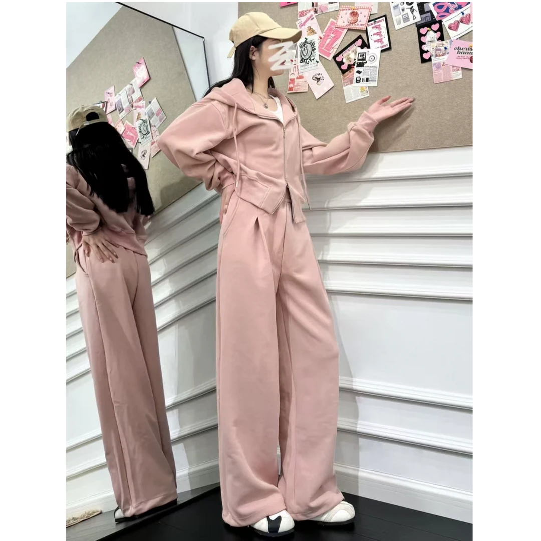 24005拉链连帽休闲套装
