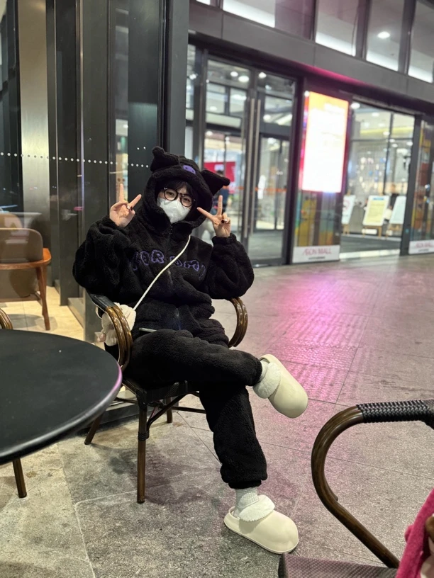 深冬款加厚泡泡绒套情侣装韩版保暖冬季外穿家居服休闲连帽冬季