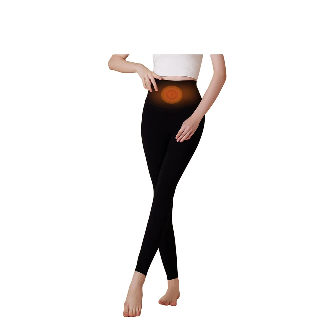 双面德绒高腰修身弹力打底裤