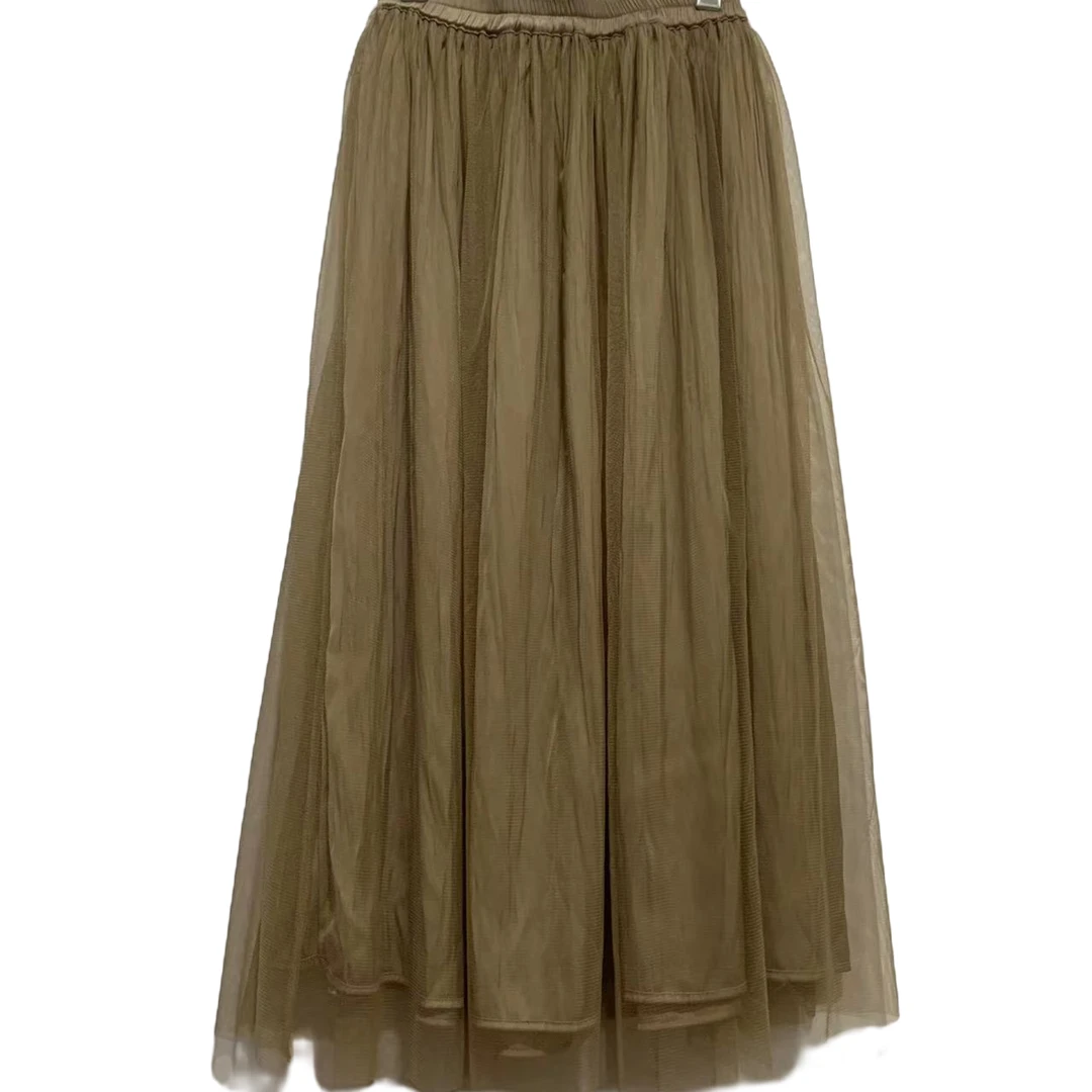 自然抓皱高腰时尚半裙可两面穿