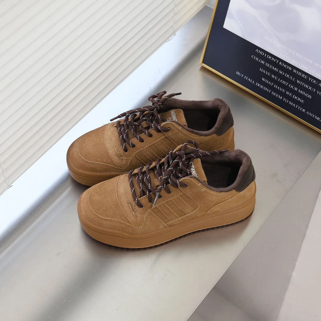 IMFLY金小金自制 加绒休闲鞋DYX231冬季上新保暖板鞋女百搭运动鞋