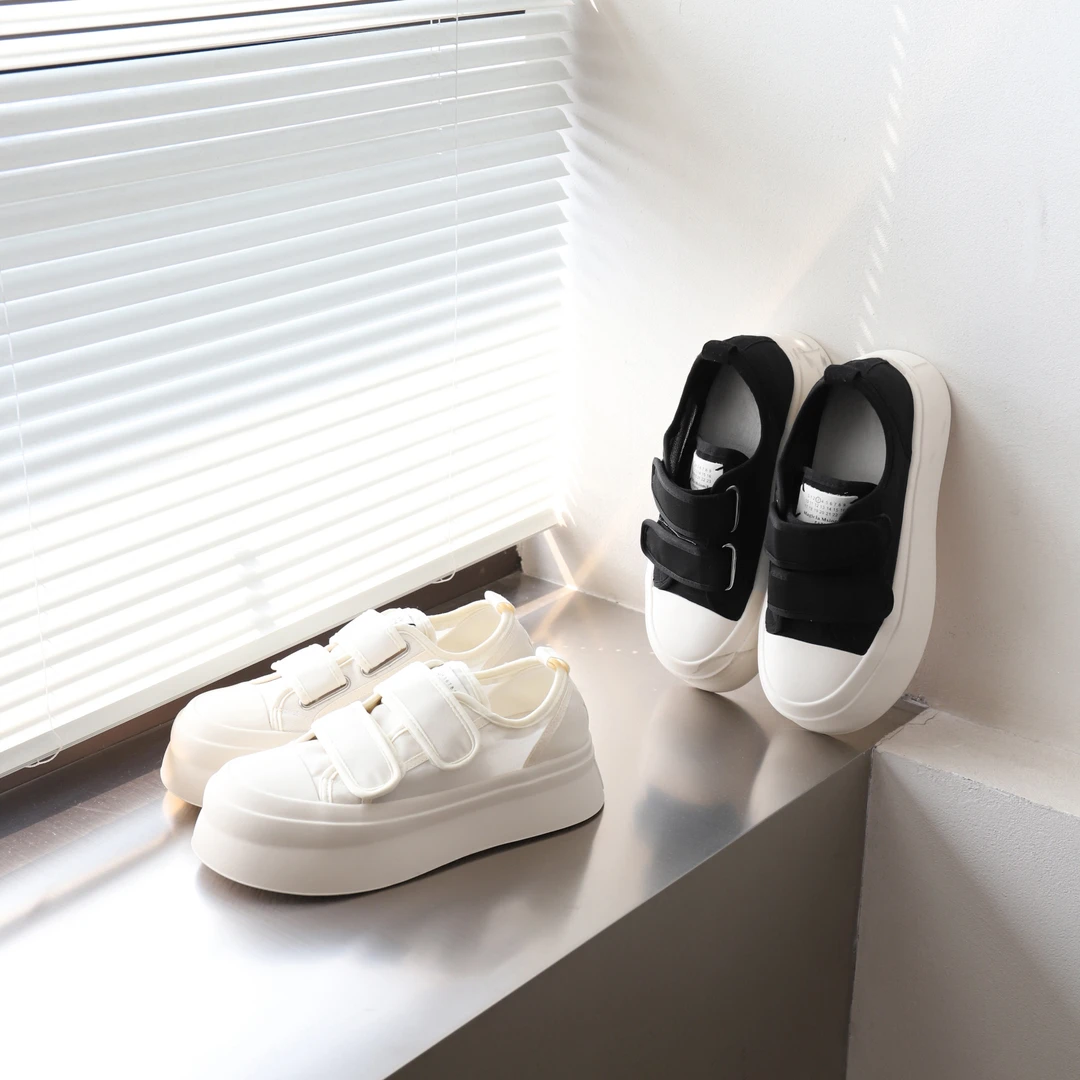 IMFLY金小金自制 休闲鞋DYX150小白鞋女夏季配裙子厚底运动板鞋