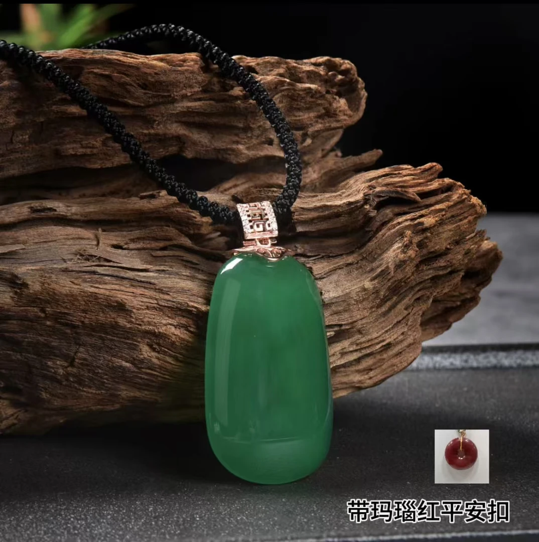 平安无事牌 吊坠 玛瑙 524 带红平安扣 带礼盒 CKR1