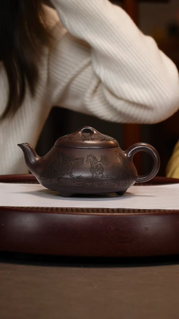 【闪购商品】紫砂茶壶负氧离子汉棠石瓢+范永良350c