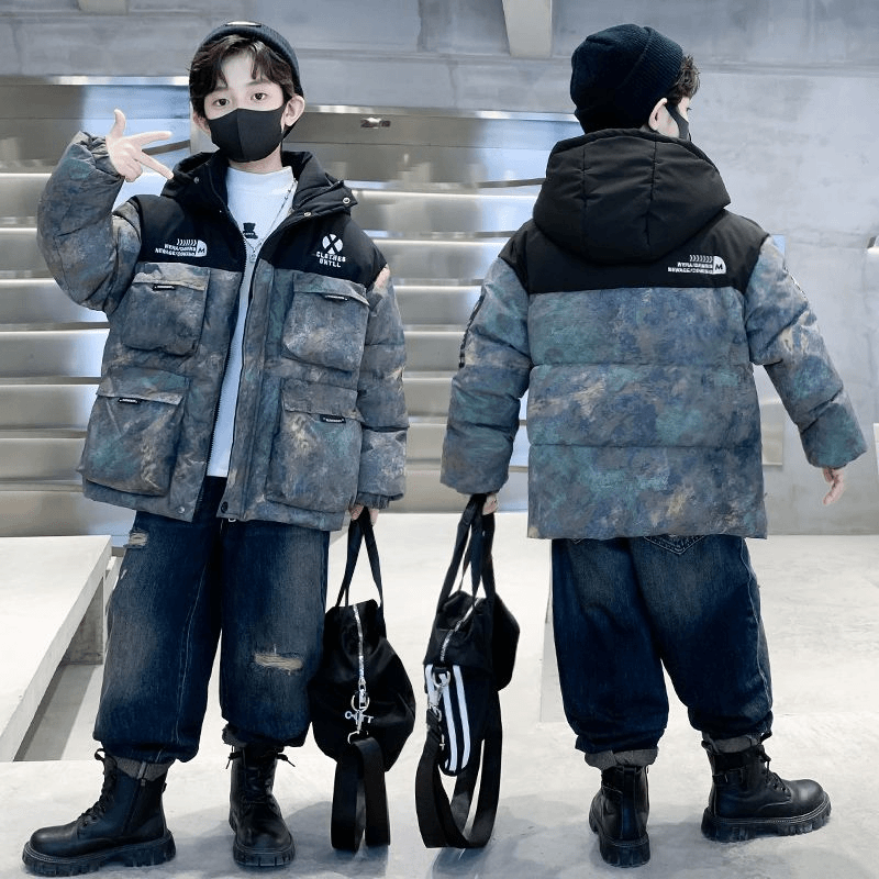 新品巴拉男童羽绒服冬季2023新款童装中大童男孩冬装儿童加厚