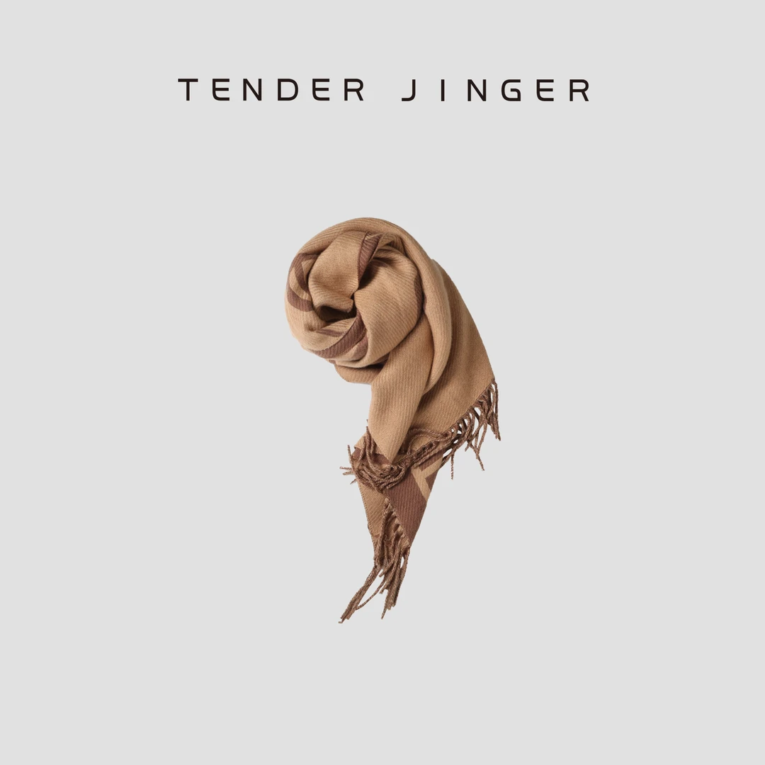 Tender Jinger【黑标】素色方块围巾T43YQ89633