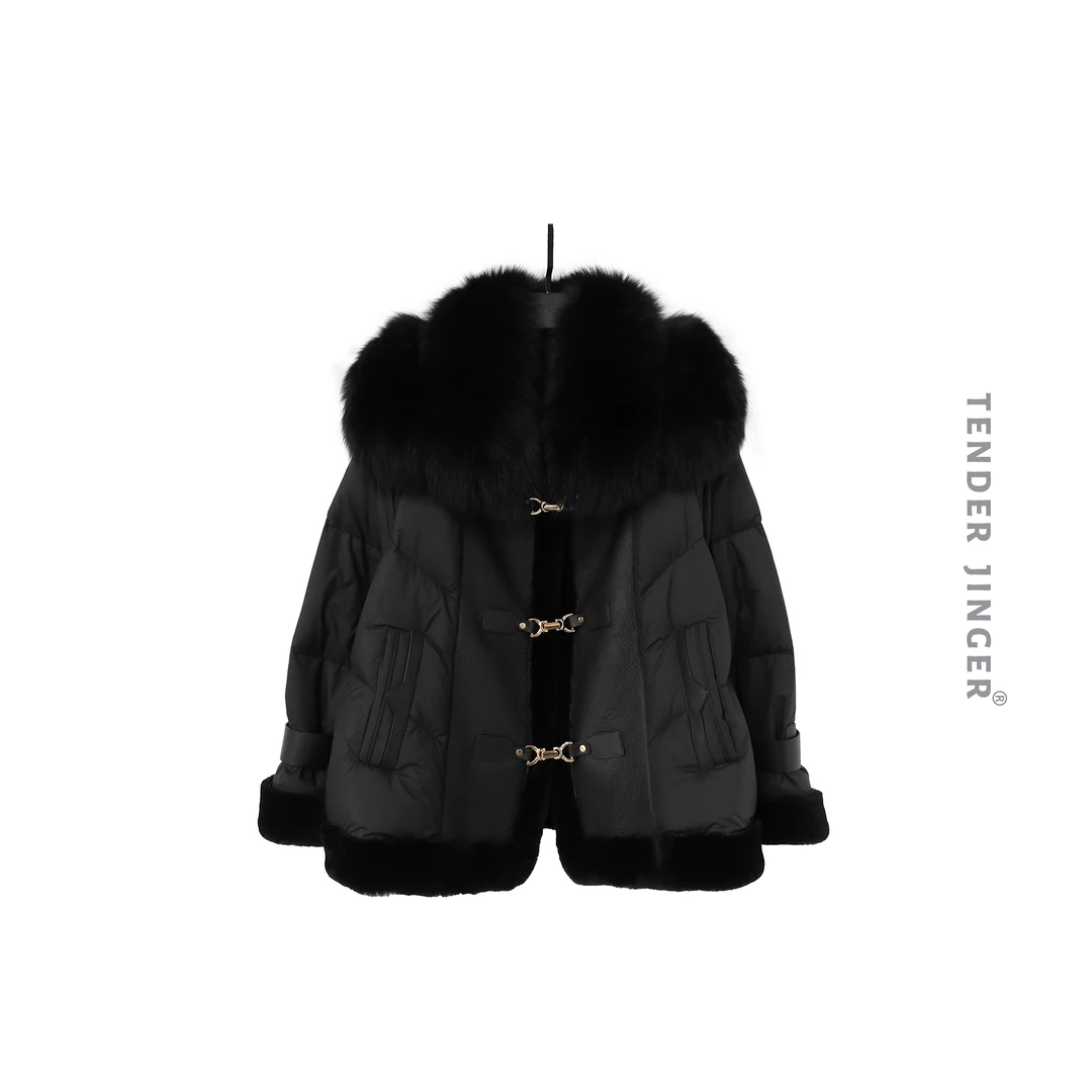 【专柜】2023冬狐狸毛领显瘦皮草羽绒服T2311YHD49631