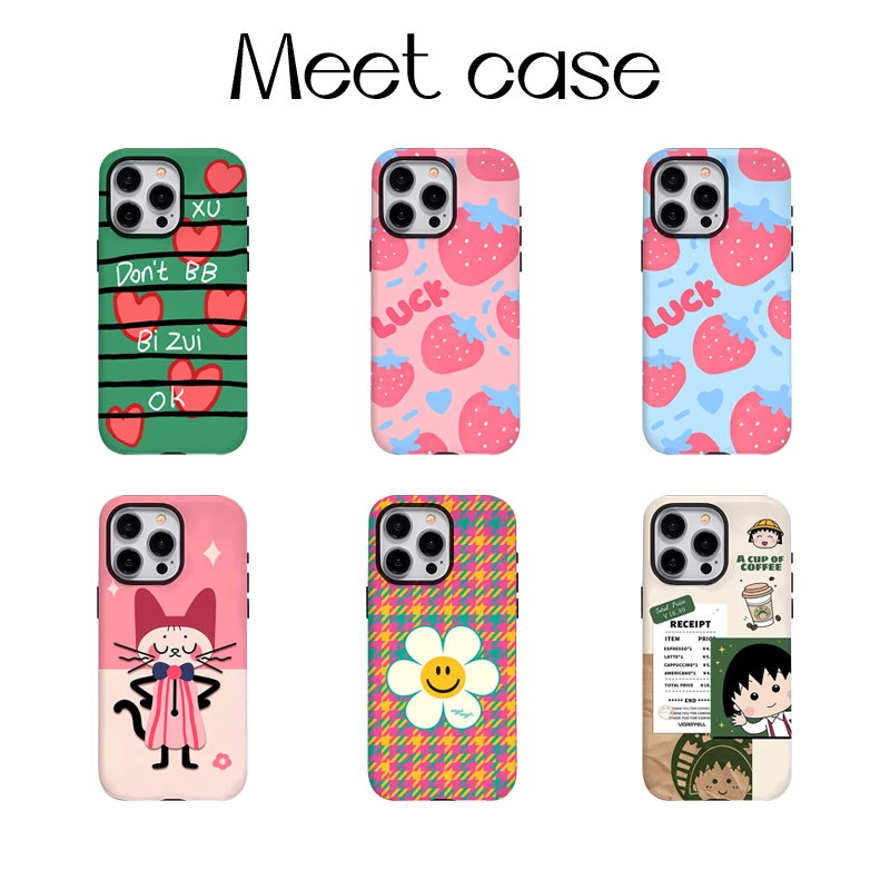 咖啡小丸子适用苹果iphone15promax韩国菲林手机壳14/13/12可爱
