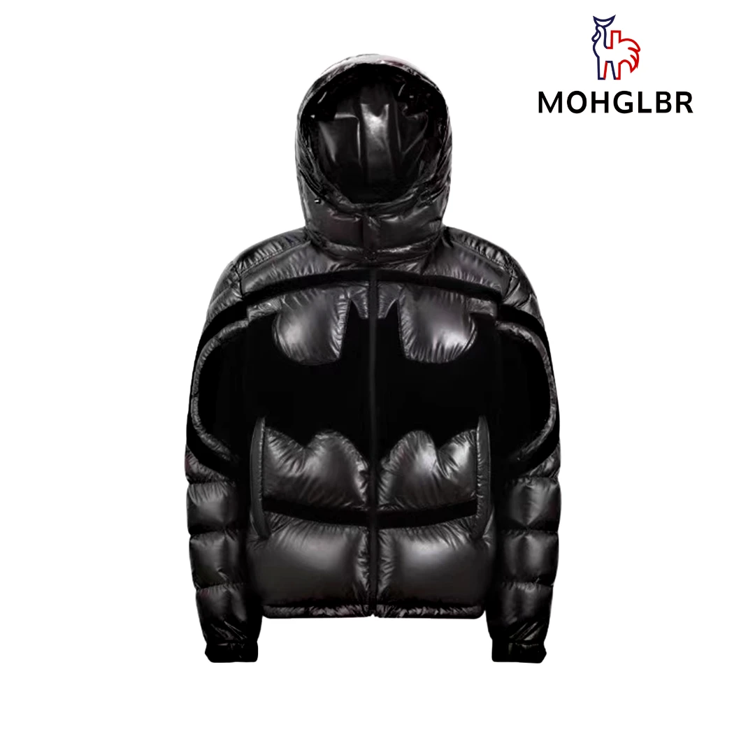 【金币精选】2024冬季【蝙蝠侠】联名款高端轻奢男士连帽时尚白鸭绒