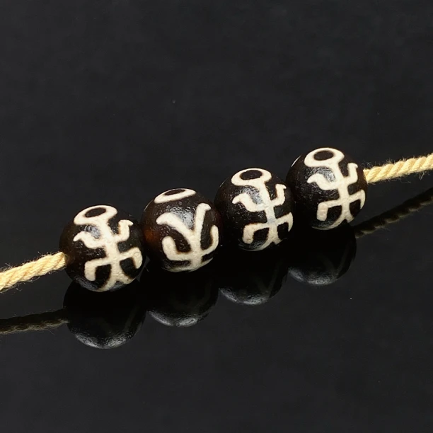 黑白贵人配珠一对尺寸10mm圆珠顶珠配珠精工文玩配饰百搭diy项链