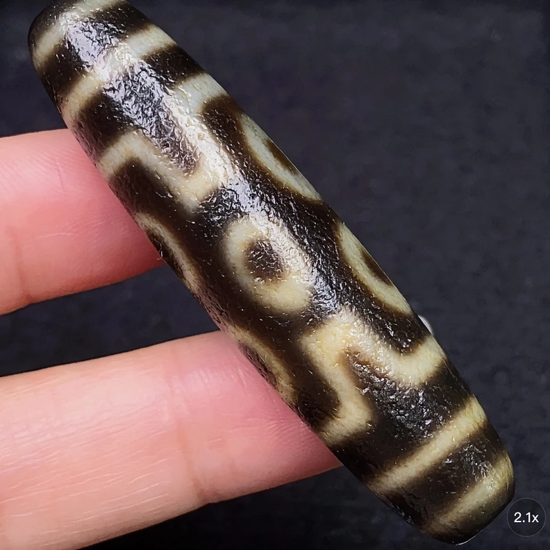 高油七眼玛瑙单珠项链吊坠尺寸54.5*13.5mm编织好发货