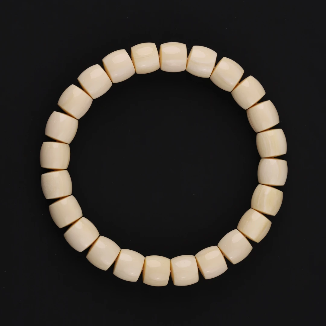 M0210猛犸原色奶油冰料直切极限弧单圈男女文玩手串35/g