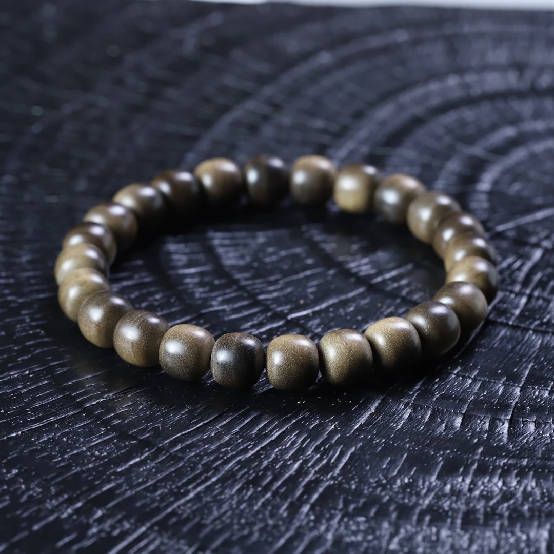 XY126-1 阴沉老山檀沉水级老型手串精品木串