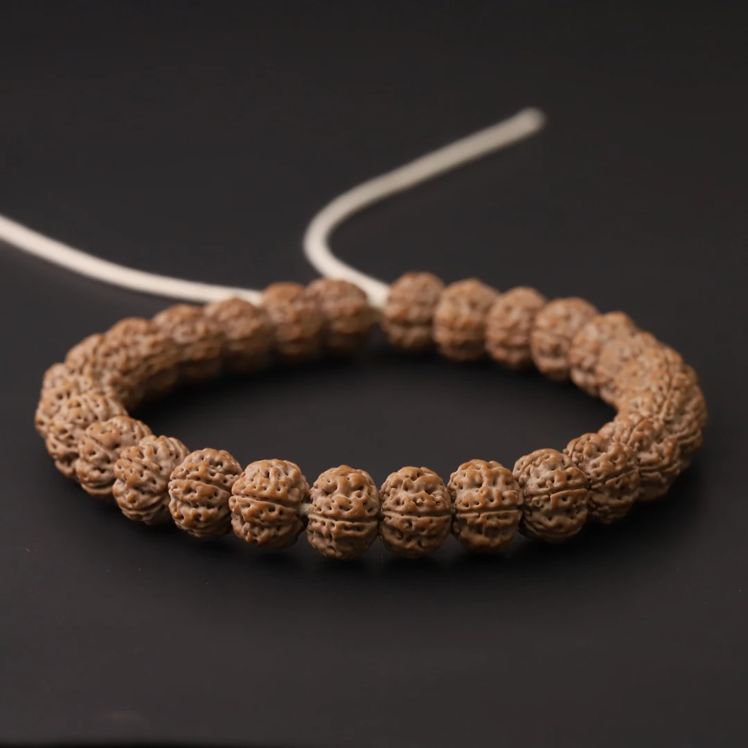 S7286-1【凹底大龙王】高定款矮桩凹底梅花双龙小金刚手串（送工具）