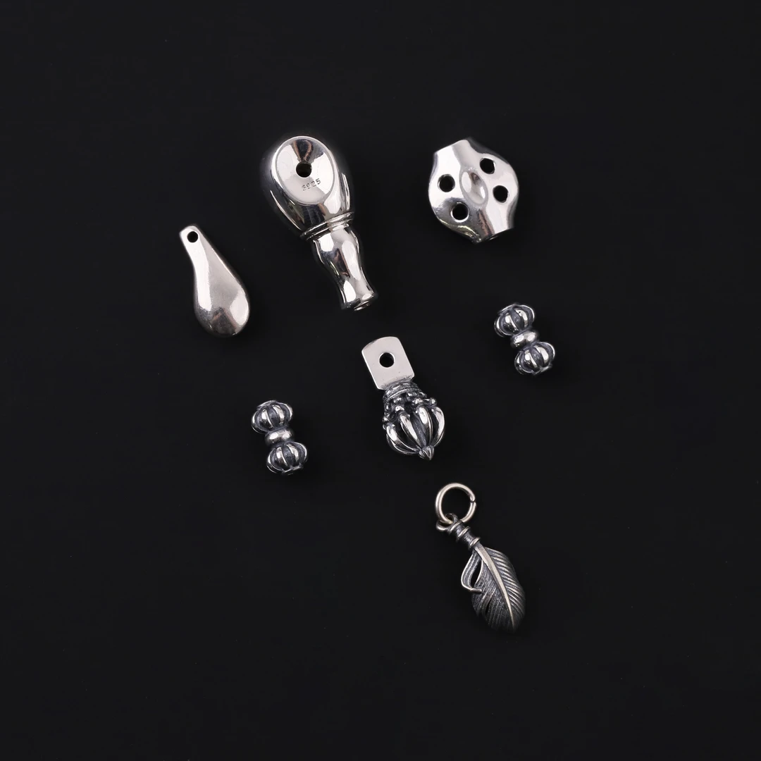 925银银制品 S7725-1【精工银饰套装】925银制品文玩配饰时尚饰品