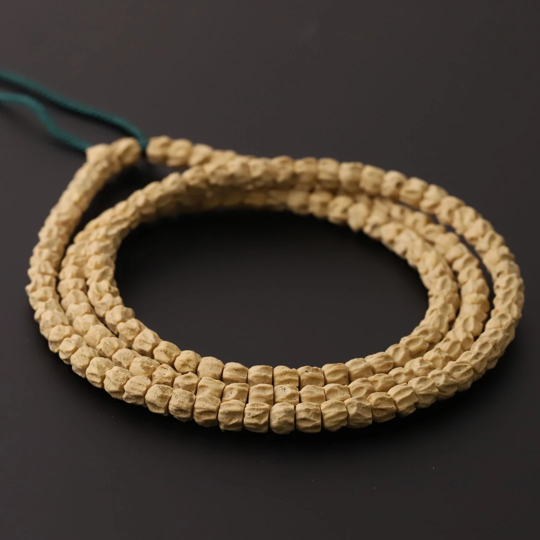 S7101【乱山】定制热振水晶皮万鬼多棱百香108文玩手串（送工具）