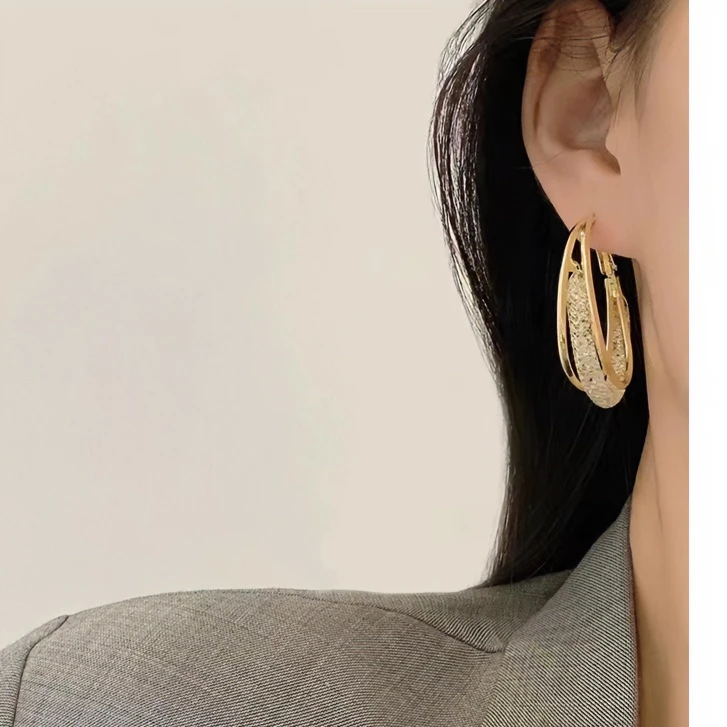 铜合金耳饰 《悠悠精选》新款时尚百搭轻奢设计款耳环080516