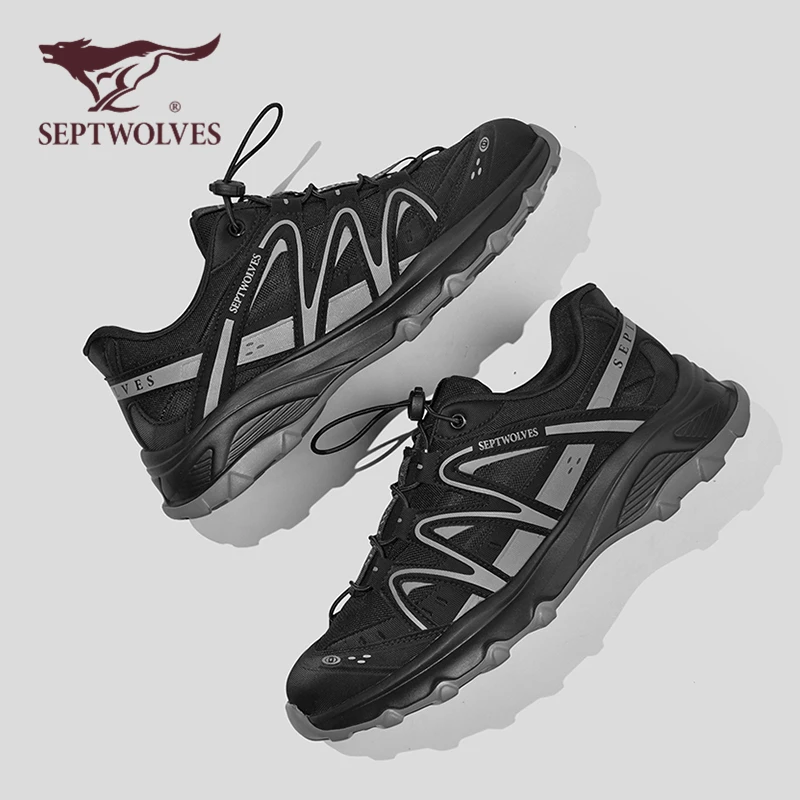 七匹狼男士运动休闲鞋春季原创户外百搭高级感灰色2025新款潮男鞋