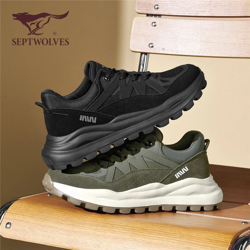 七匹狼老爹鞋黑武士2025春季新款设计感小众休闲鞋高级感痞帅男鞋