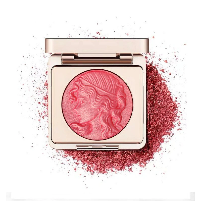 新款灵动少女读物腮红眼影单色自然裸妆细闪显白修容提亮腮红盘