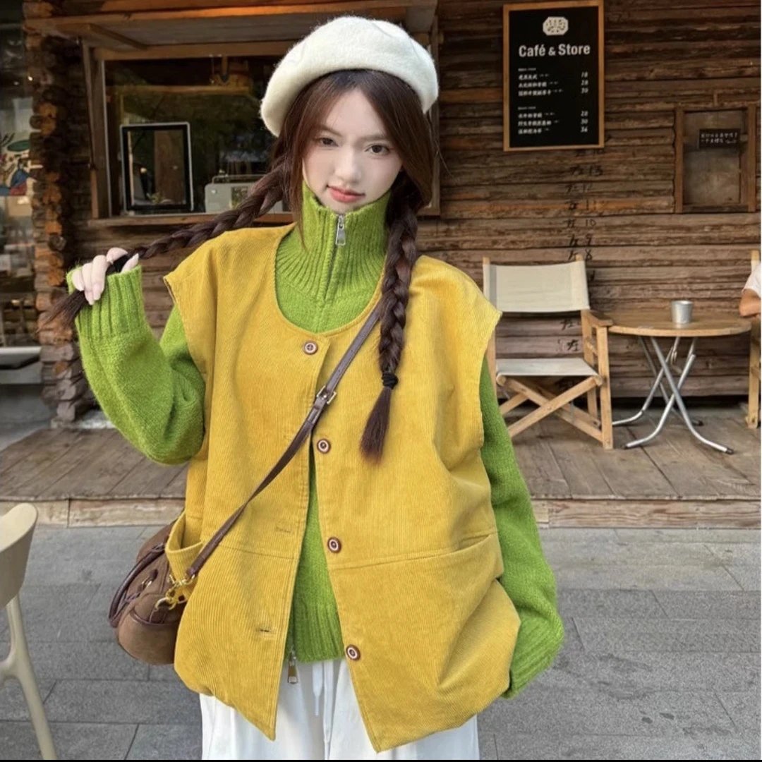 2024秋季穿搭一整套女新款韩版百搭针织上衣减龄马甲休闲裤三件套